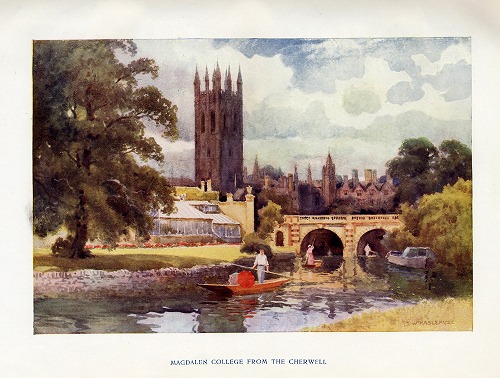 �C�M���X�@Magdalen College from the Cherwell�̕��i���f�ڂ��Ă��܂��B