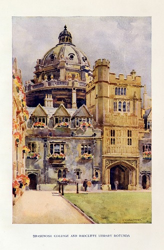�C�M���X�@Brasenose College and Radcliffe Library Rotunda�̕��i���f�ڂ��Ă��܂��B