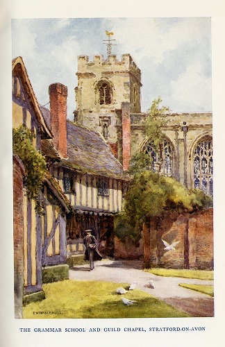 �C�M���X�@The Grammar School and Guild Chapel, Stratfird on Avon�̕��i���f�ڂ��Ă��܂��B